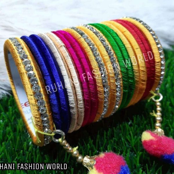 রেশমী স্টোন পার্টি চুরি | Party Bangles | Metal Churi