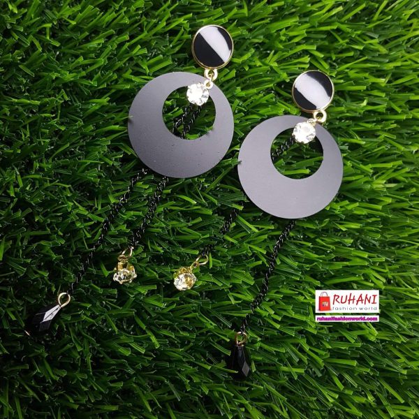 কানের দুল | Trendy Black Earrings