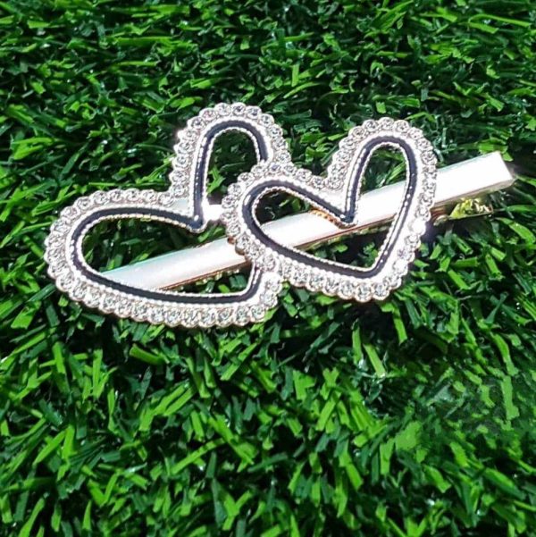 স্টোন চুলের ক্লিপ | Love Shape Stone Hair Clips