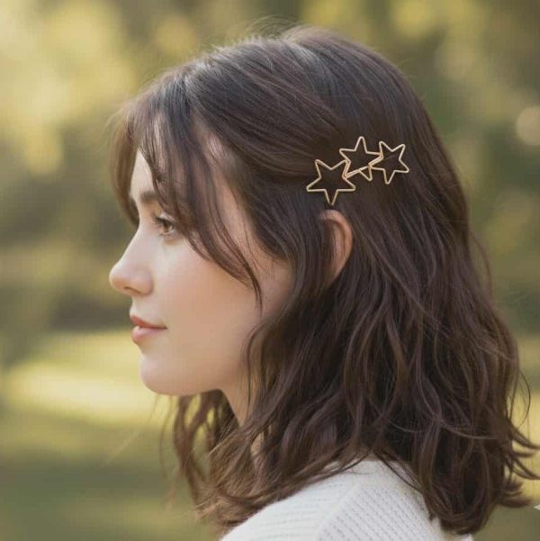 ট্রিপল স্টার লেডিস হেয়ার ক্লিপস | Three Star Ladies Hair Clips